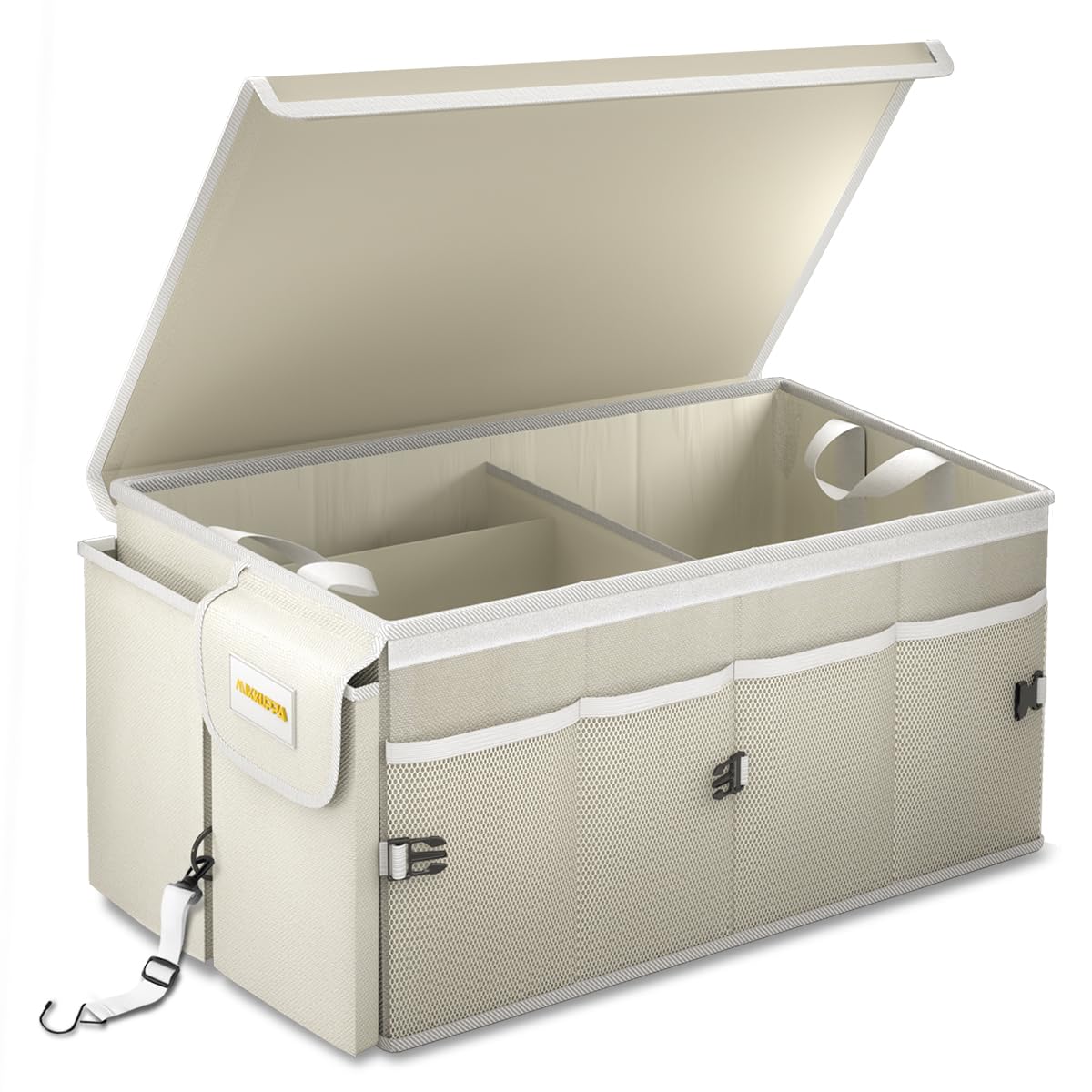 MIKKUPPA Car Trunk Organizer Collapsible Trunk Organizer with Lid