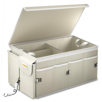 MIKKUPPA Car Trunk Organizer Collapsible Trunk Organizer with Lid