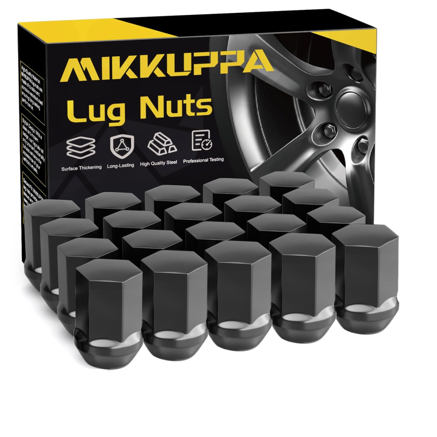 MIKKUPPA OEM Style Lug Nuts Anti-Rusting Updated Tire Nuts