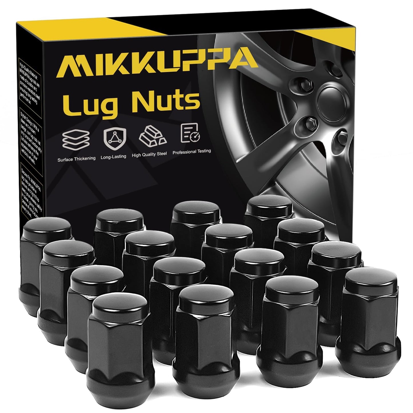 MIKKUPPA M12x1.5 Lug Nuts Aftermarket Wheel Closed End