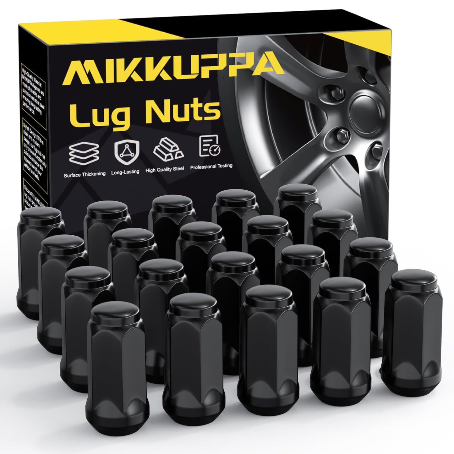 MIKKUPPA 1/2-20 Lug Nuts Closed End Solid Lug Nuts