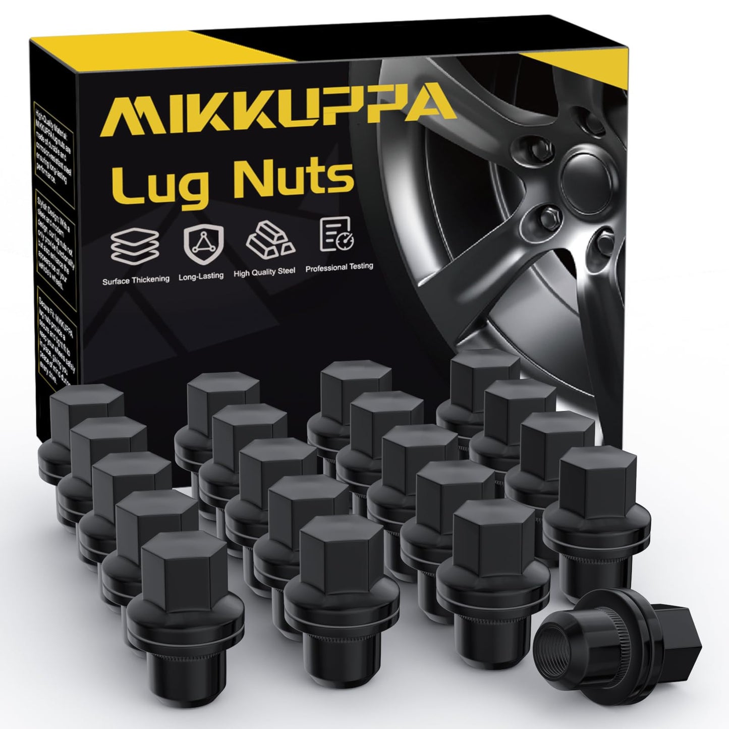 MIKKUPPA OEM Style Lug Nuts Anti-Rusting Updated Tire Nuts