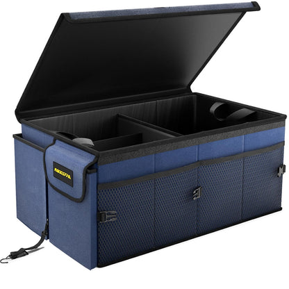 MIKKUPPA Car Trunk Organizer Collapsible Trunk Organizer with Lid