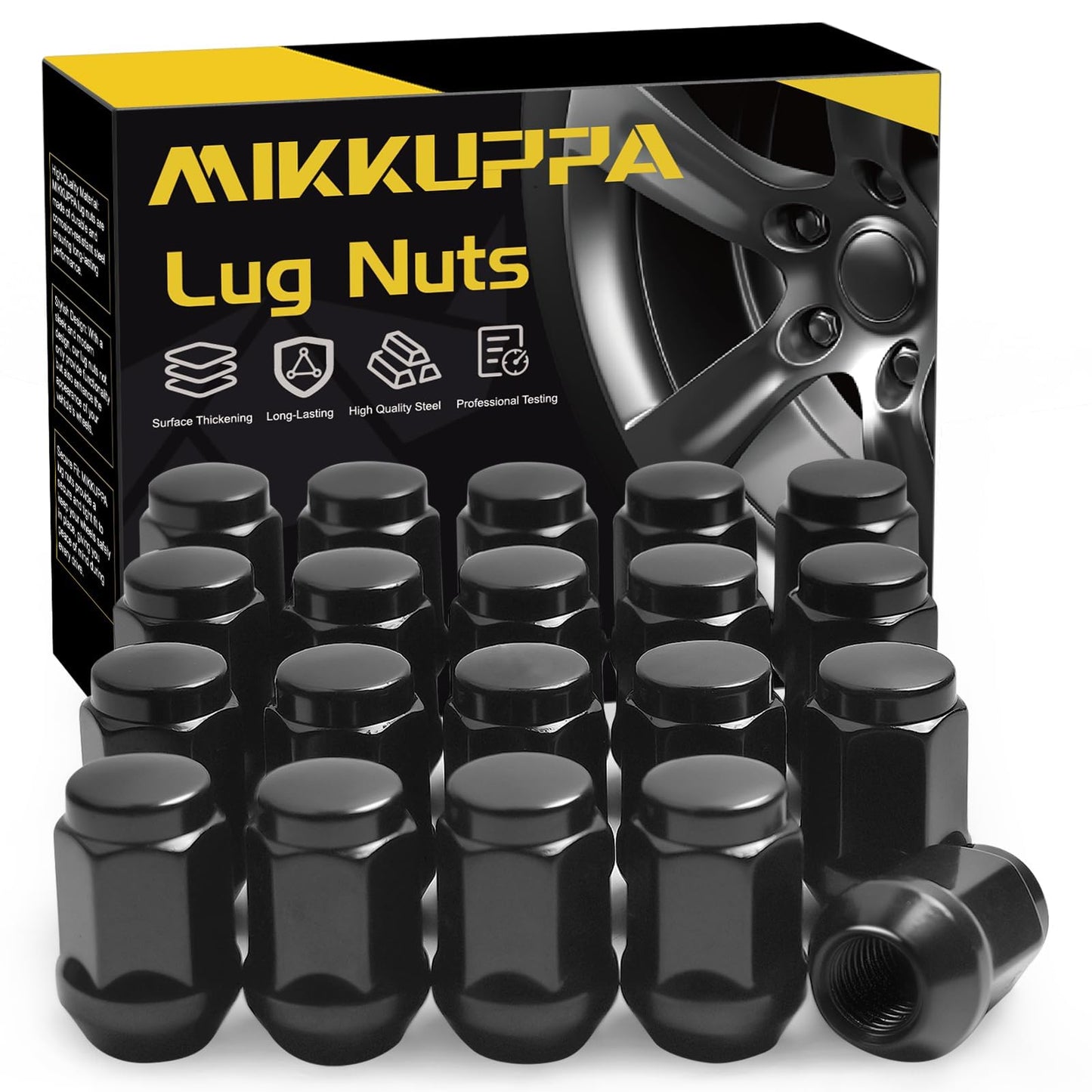 MIKKUPPA M12x1.5 Lug Nuts Aftermarket Wheel Closed End