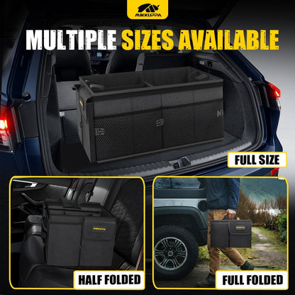 MIKKUPPA Car Trunk Organizer Collapsible Trunk Organizer with Lid