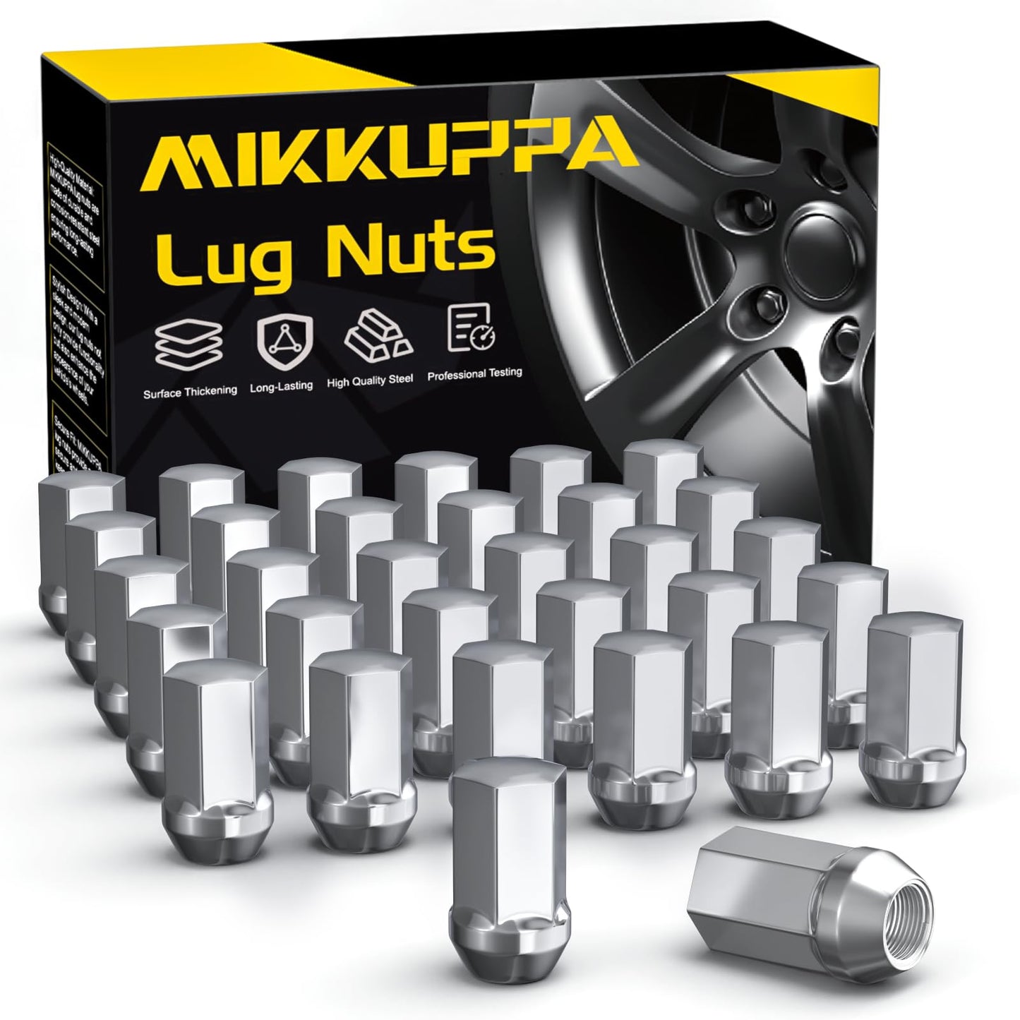 MIKKUPPA OEM Style Lug Nuts Anti-Rusting Updated Tire Nuts