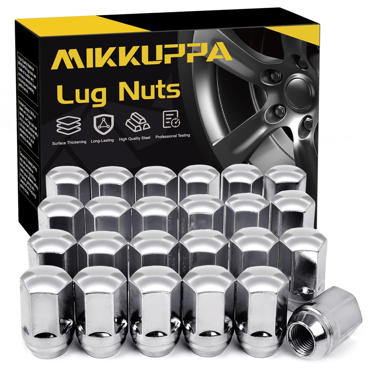 MIKKUPPA OEM Style Lug Nuts Anti-Rusting Updated Tire Nuts