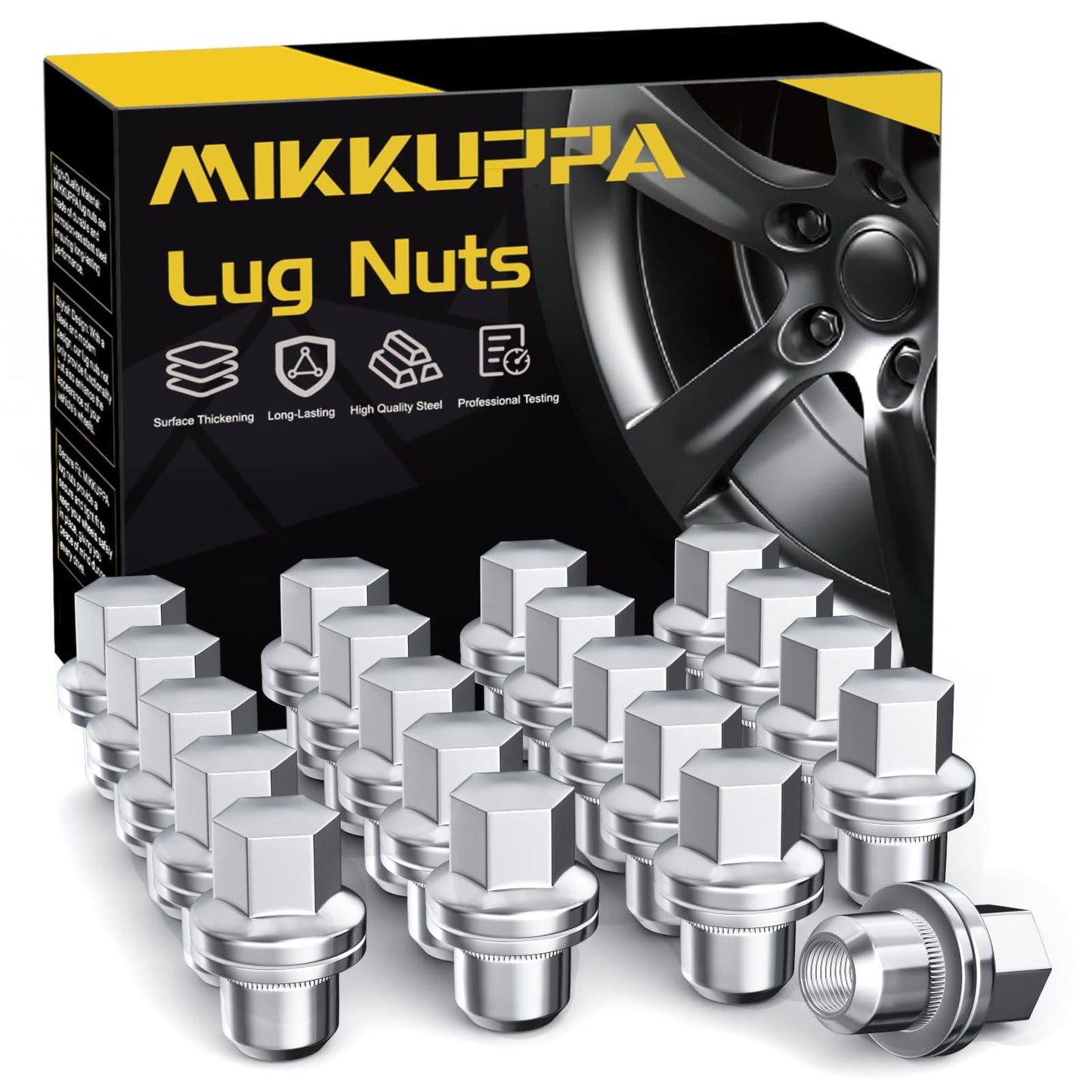 MIKKUPPA OEM Style Lug Nuts Anti-Rusting Updated Tire Nuts