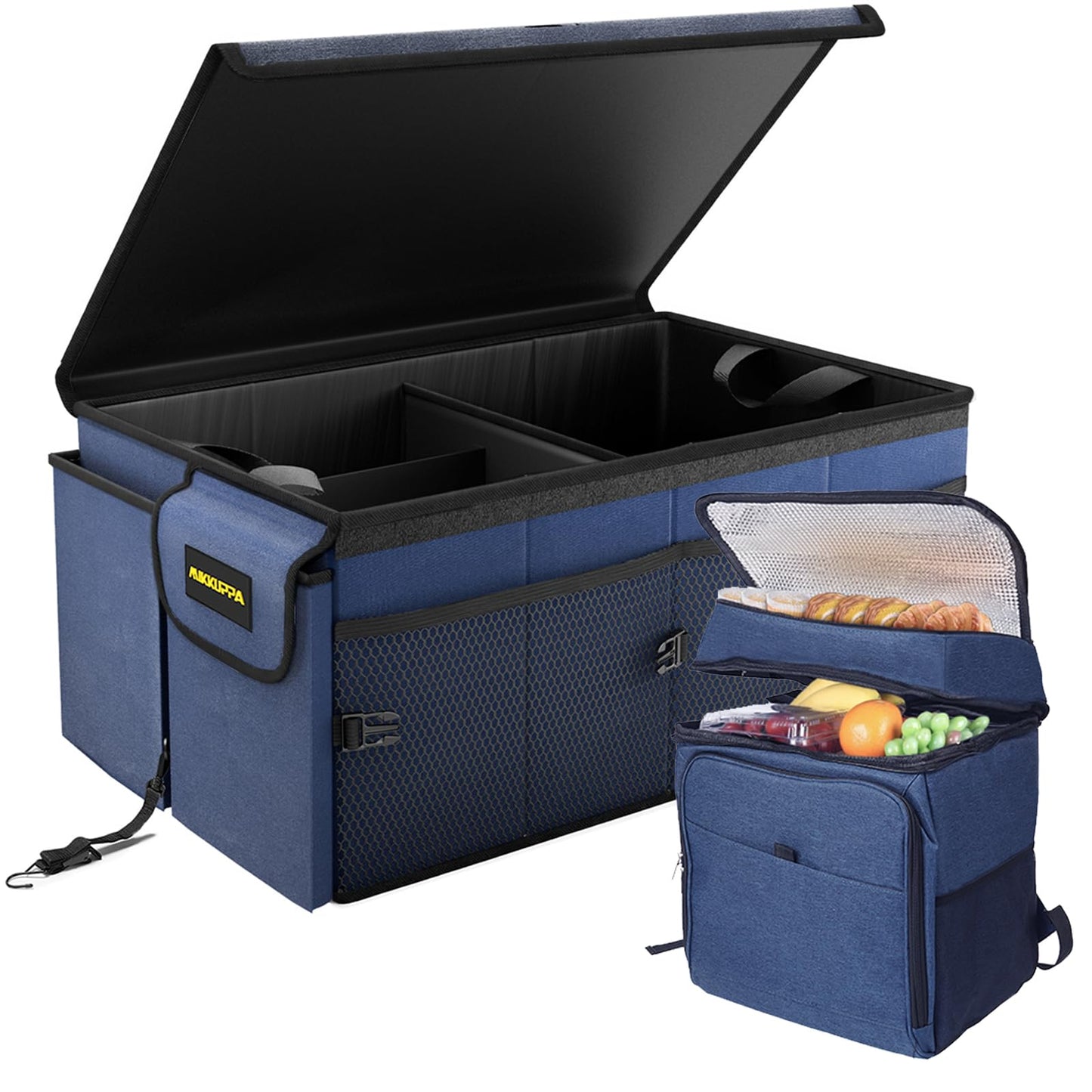 MIKKUPPA Car Trunk Organizer Collapsible Trunk Organizer with Lid