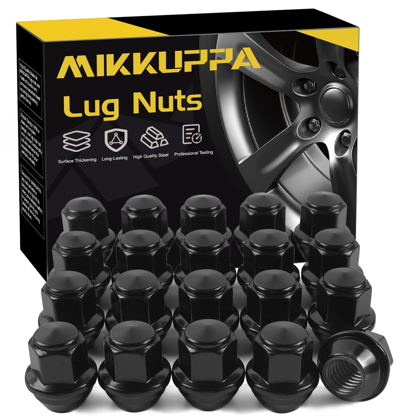 MIKKUPPA OEM Style Lug Nuts Anti-Rusting Updated Tire Nuts