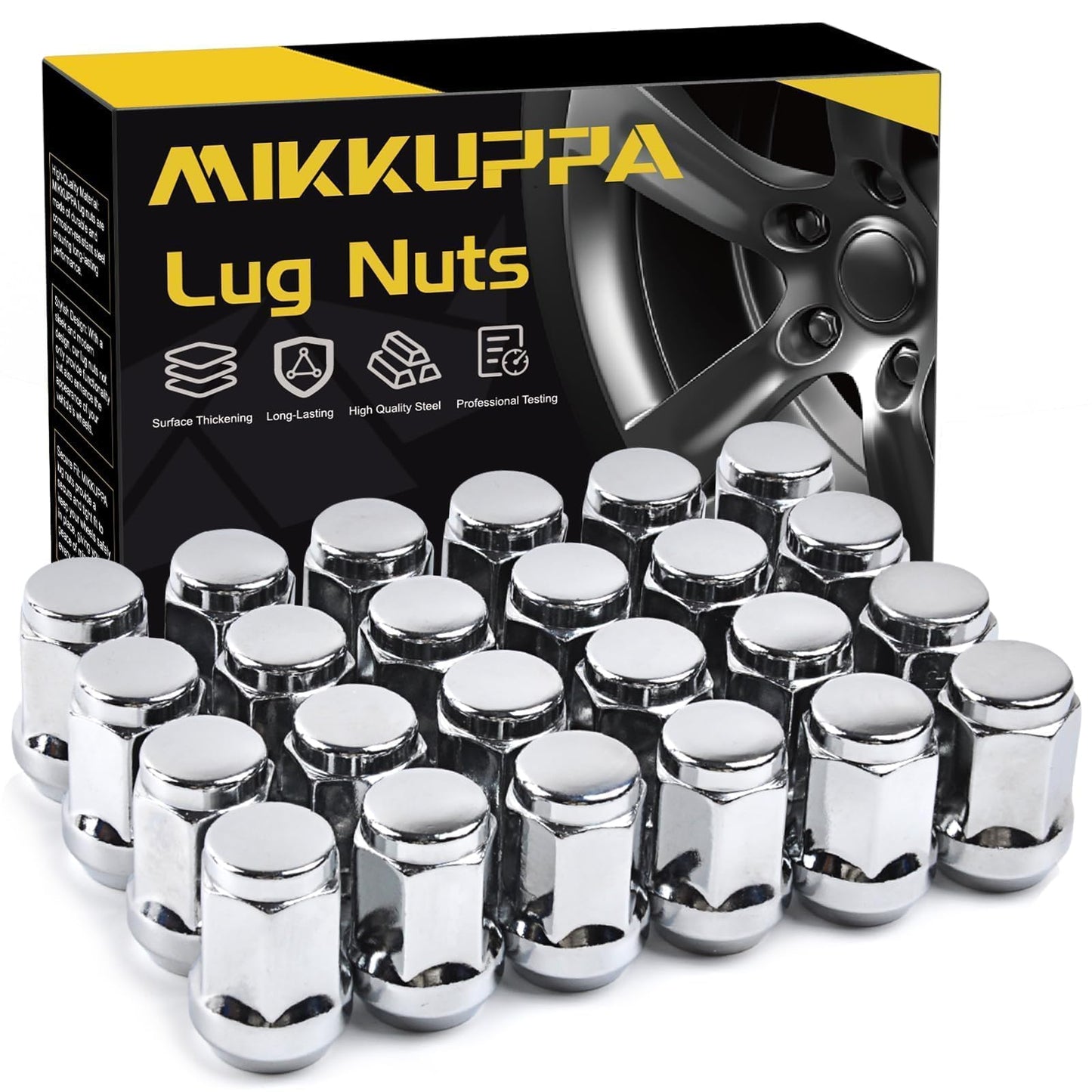 MIKKUPPA M12x1.5 Lug Nuts Aftermarket Wheel Closed End