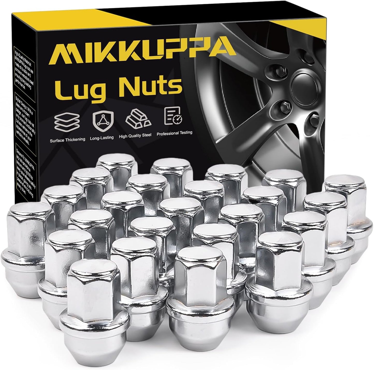 MIKKUPPA OEM Style Lug Nuts Anti-Rusting Updated Tire Nuts