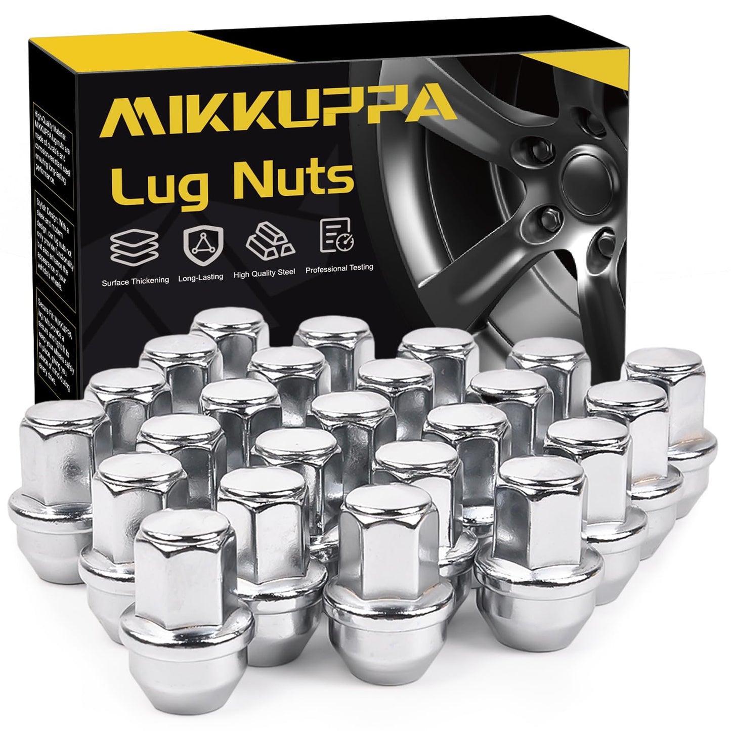 MIKKUPPA OEM Style Lug Nuts Anti-Rusting Updated Tire Nuts