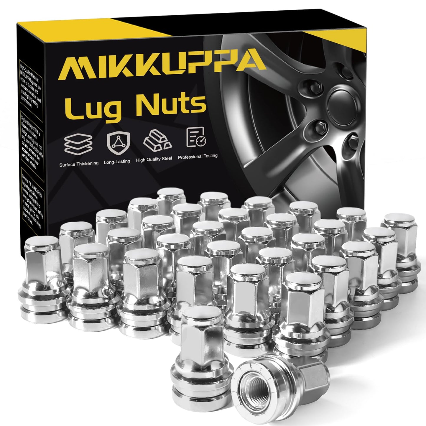 MIKKUPPA OEM Style Lug Nuts Anti-Rusting Updated Tire Nuts