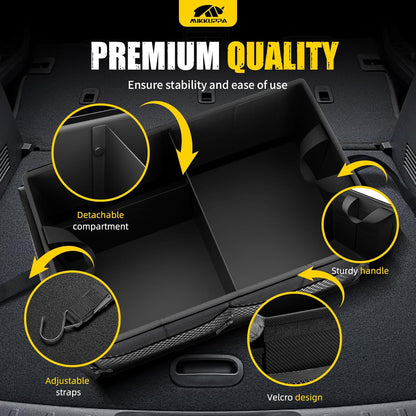 MIKKUPPA Car Trunk Organizer Collapsible Trunk Organizer with Lid