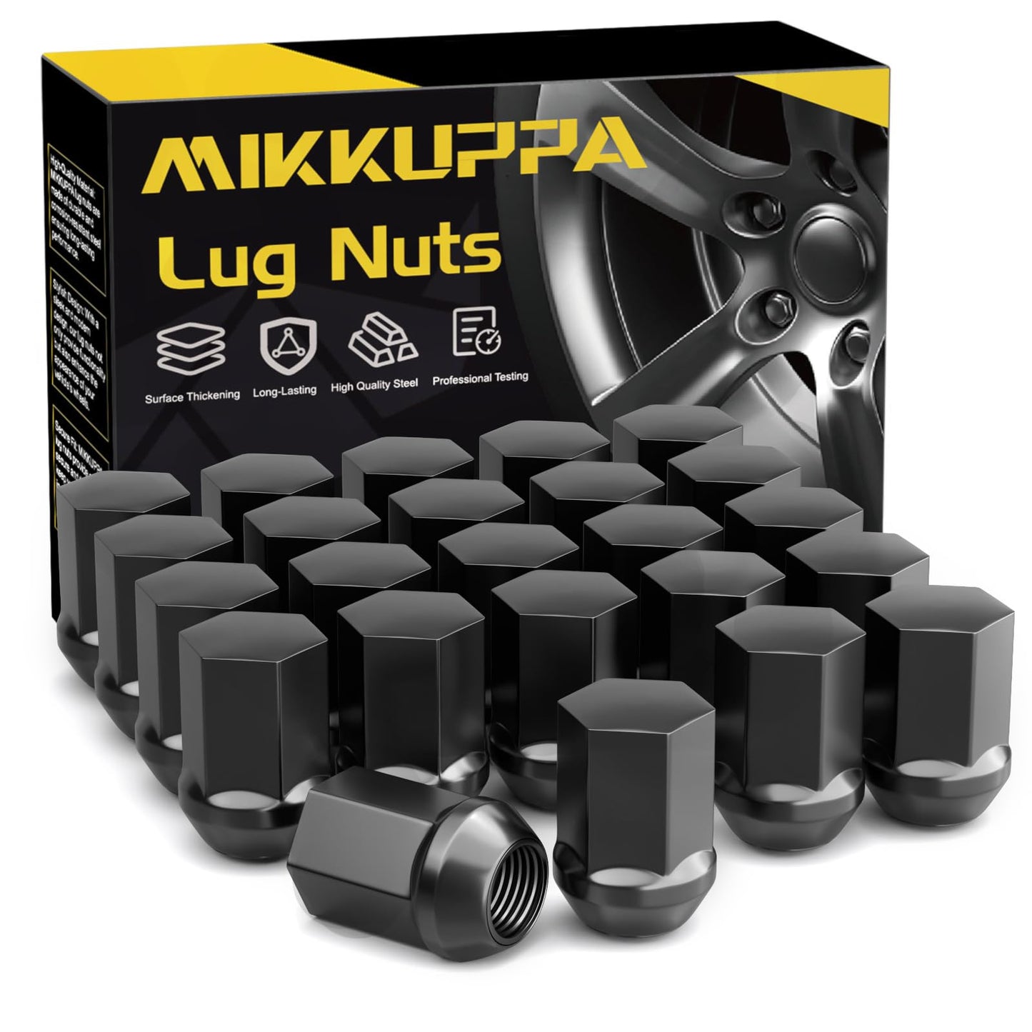 MIKKUPPA OEM Style Lug Nuts Anti-Rusting Updated Tire Nuts