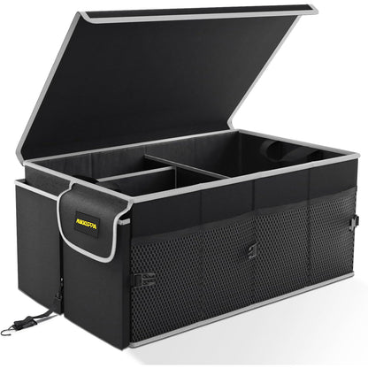 MIKKUPPA Car Trunk Organizer Collapsible Trunk Organizer with Lid