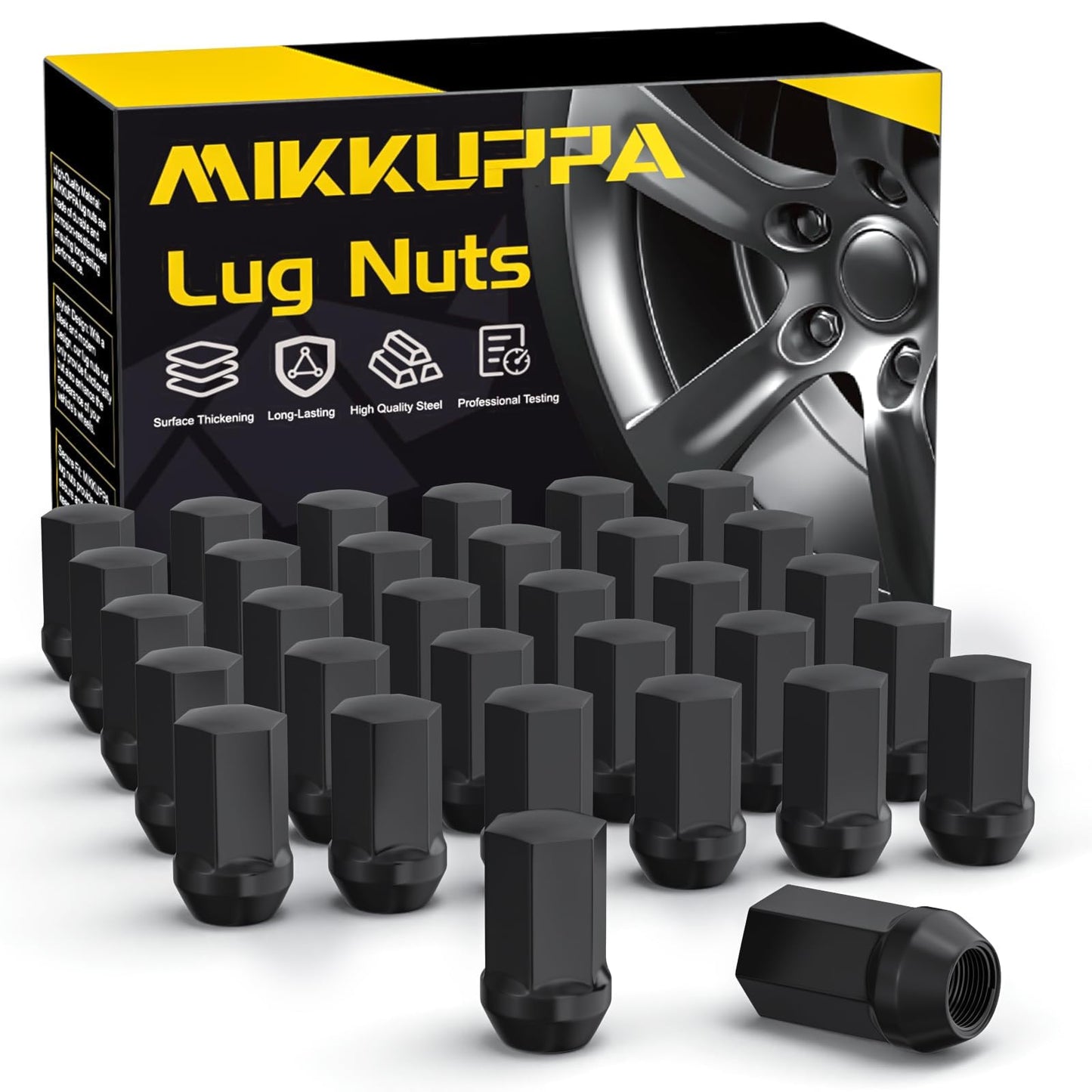 MIKKUPPA OEM Style Lug Nuts Anti-Rusting Updated Tire Nuts