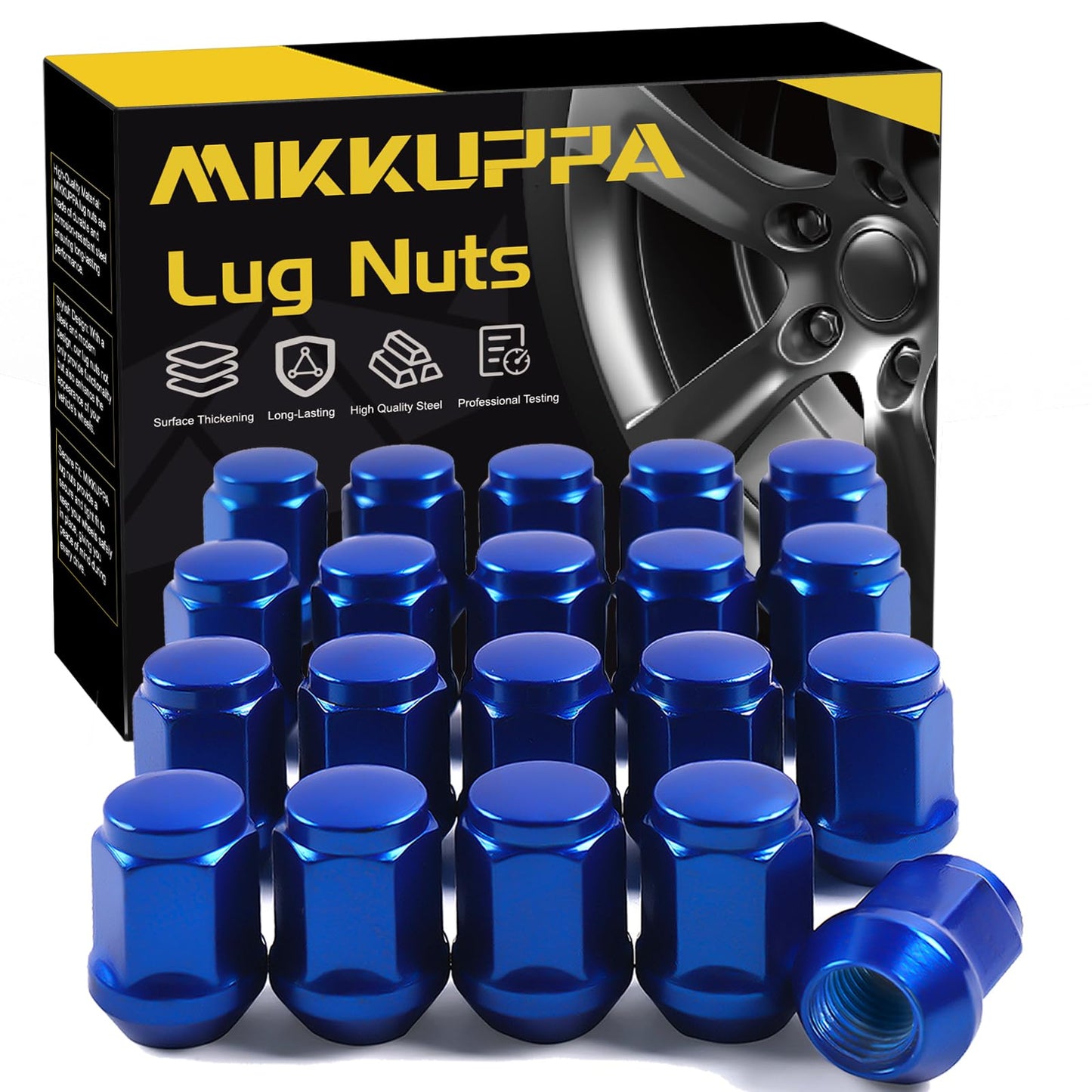 MIKKUPPA M12x1.5 Lug Nuts Aftermarket Wheel Closed End
