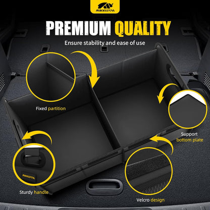MIKKUPPA Car Trunk Organizer - 70L Collapsible Trunk Organizer