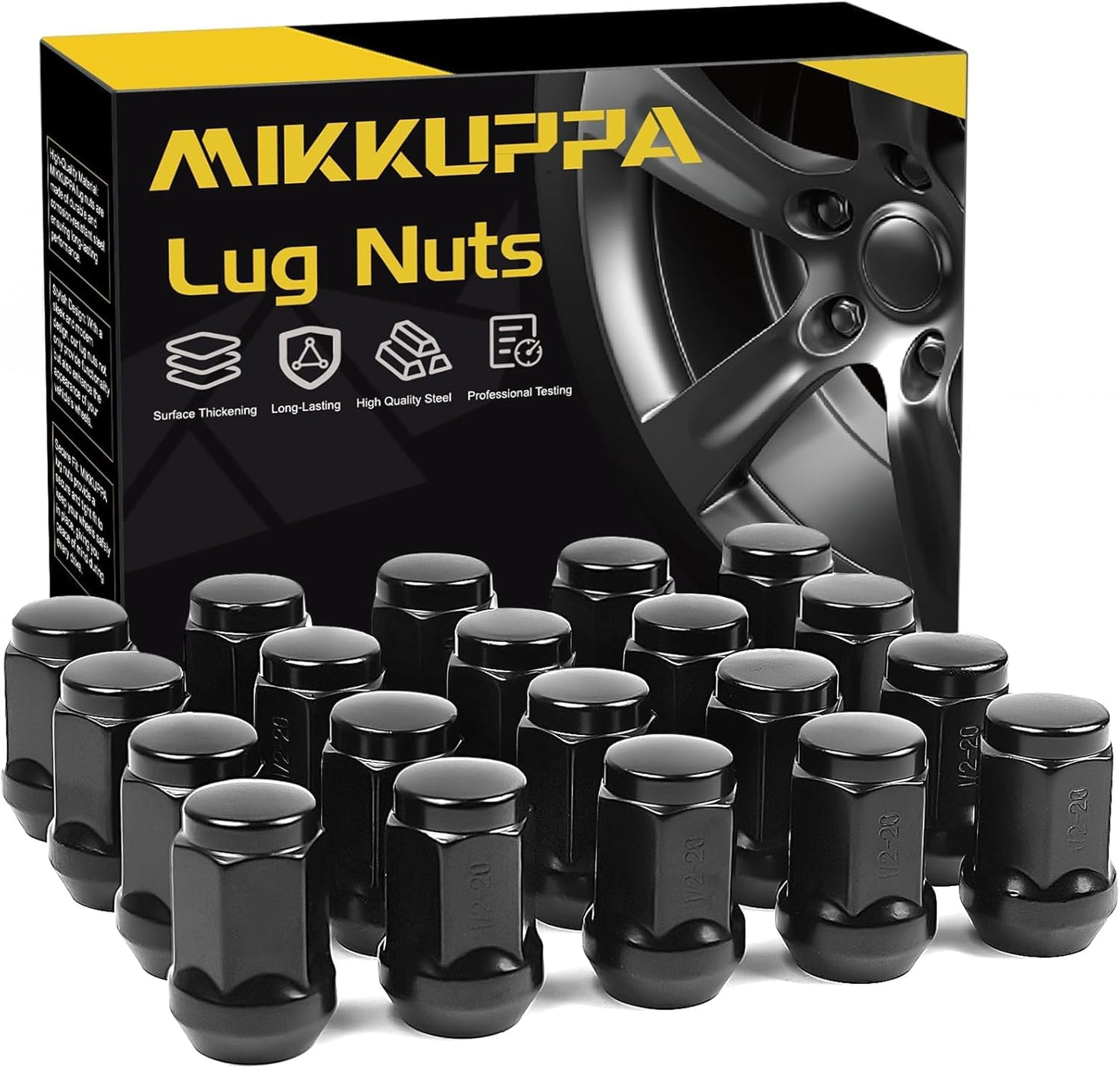 MIKKUPPA 1/2-20 Lug Nuts Closed End Solid Lug Nuts
