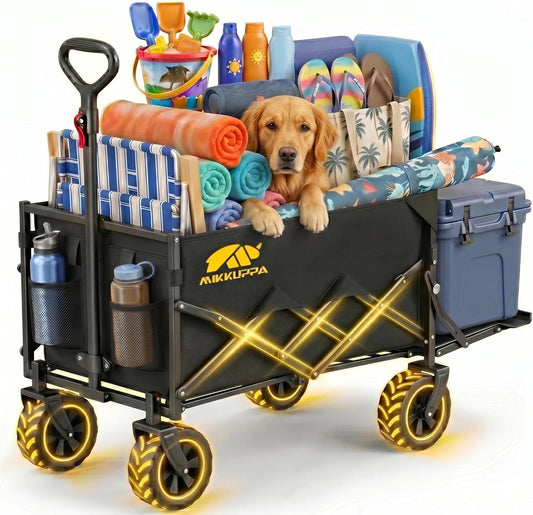 MIKKUPPA Collapsible Wagons Carts Foldable