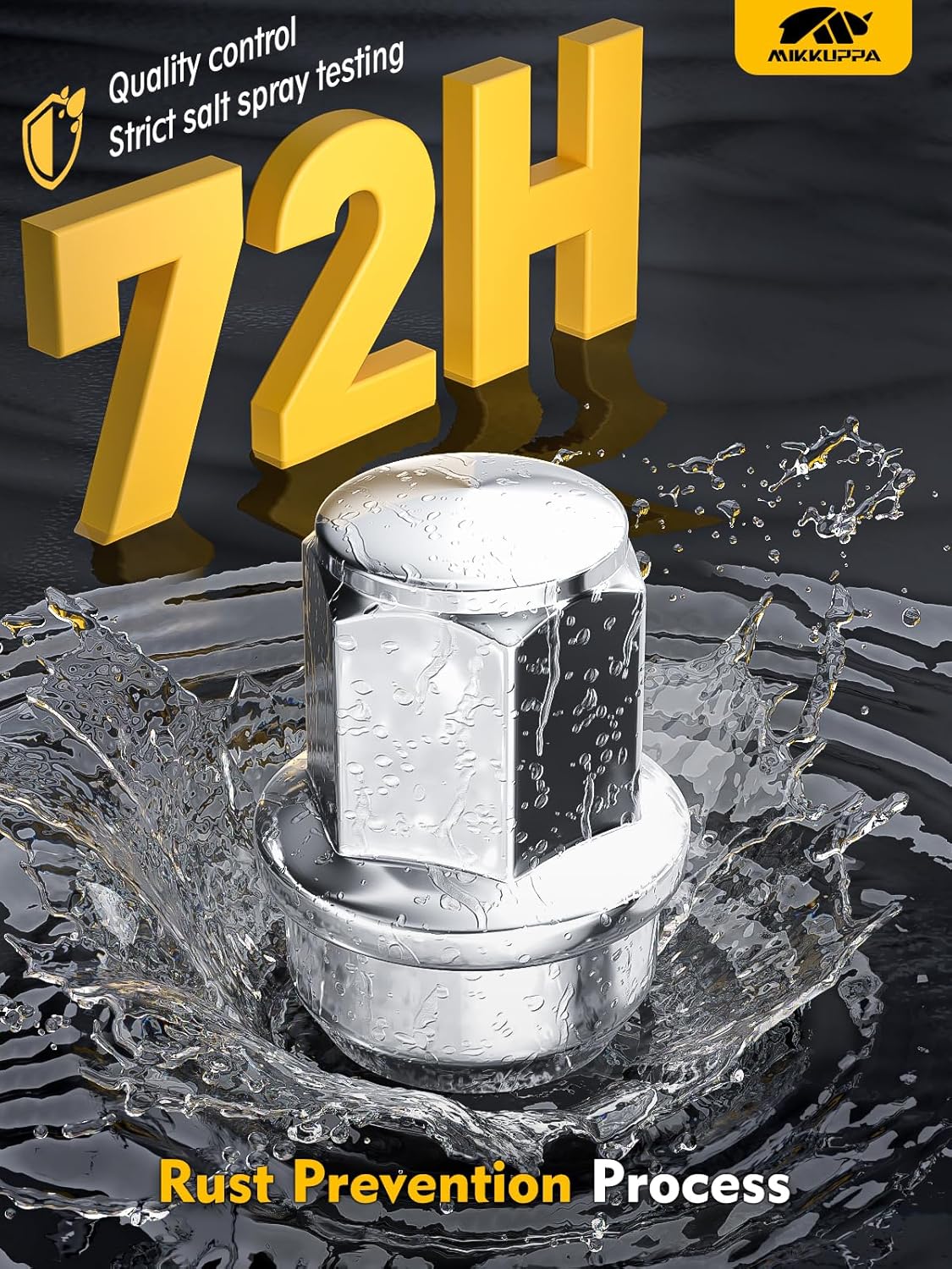 MIKKUPPA OEM Style Lug Nuts Anti-Rusting Updated Tire Nuts